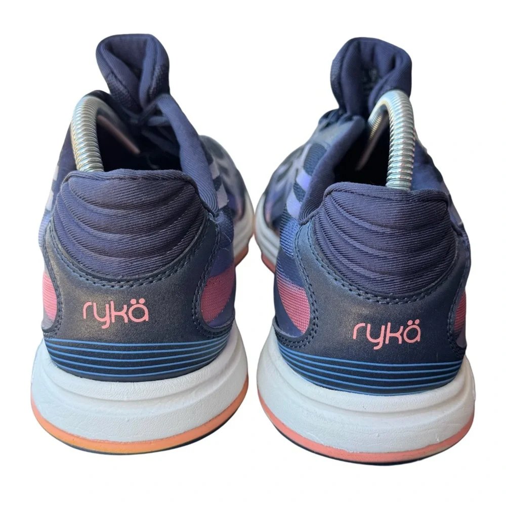 Ryka Devotion Plus 3 Walking Athletic Shoe Navy Blue Iridescent Overlay - Picture 7 of 16